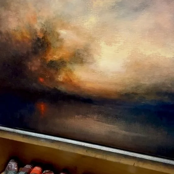 Darkening Star Oil Painting Nial Adams