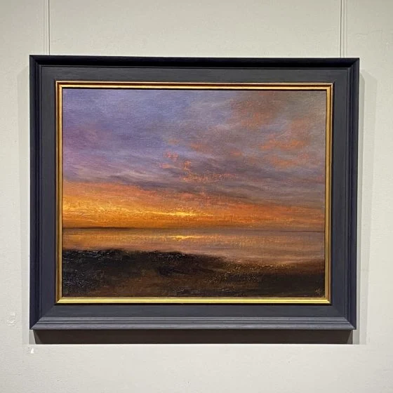 Coastal Sunset Painted by Nial Adams FRSA