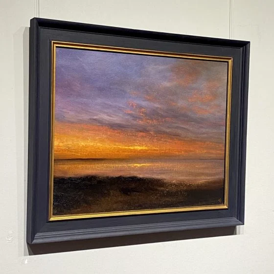 Coastal Sunset Painted by Nial Adams FRSA