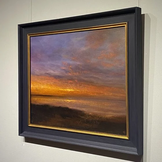 Coastal Sunset Painted by Nial Adams FRSA