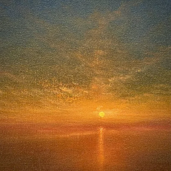 Evening Embers Painted by Nial Adams FRSA