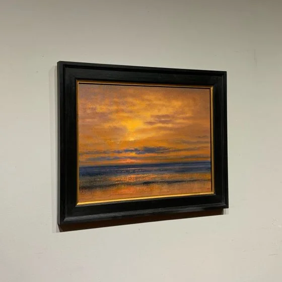 Golden coastal Light - study Oil Painting Nial Adams