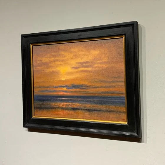 Golden coastal Light - study Oil Painting Nial Adams